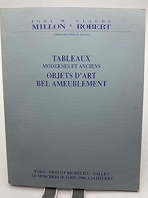 Seller image for TABLEAUX MODERNES ET ANCIENS OBJETS D'ART BEL AMEUBLEMENT for sale by Lioudalivre