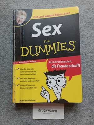 Bild des Verkufers fr Sex fr Dummies : [die Lust kommt beim Lesen - was Sie ber die schnste Sache der Welt wissen sollten - wie man Begierde entfacht und wach hlt - vom ABC der Lust bis zum groen "O"]. zum Verkauf von Druckwaren Antiquariat