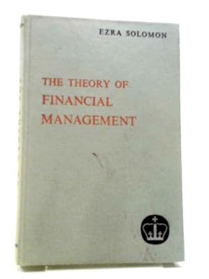 Immagine del venditore per The Theory Of Financial Management venduto da World of Rare Books