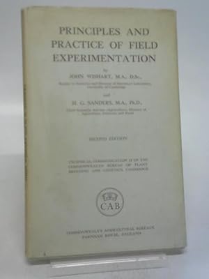 Image du vendeur pour Principles and Practice of Field Experimentation mis en vente par World of Rare Books