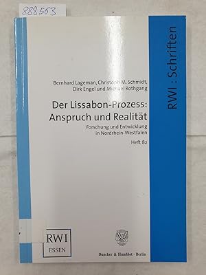 Seller image for Der Lissabon-Prozess: Anspruch und Realitt.: Forschung und Entwicklung in Nordrhein-Westfalen. (Schriften des Rheinisch-Westflischen Instituts fr Wirtschaftsforschung) for sale by Versand-Antiquariat Konrad von Agris e.K.