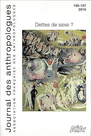 Bild des Verkufers fr Journal des anthropologues - 156-157 : Dettes de sexe ? zum Verkauf von deric