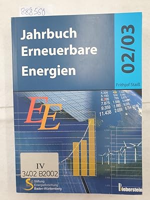 Imagen del vendedor de Jahrbuch Erneuerbare Energien 02/03: a la venta por Versand-Antiquariat Konrad von Agris e.K.