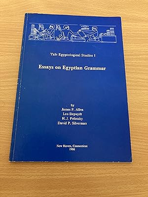 Bild des Verkufers fr Essays on Egyptian Grammar (Yale Egyptological Studies1) zum Verkauf von Barlow Books