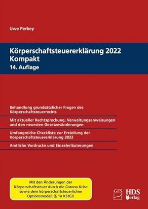 Seller image for Krperschaftsteuererklrung 2022 Kompakt for sale by Rheinberg-Buch Andreas Meier eK