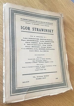Numéro spécial de la Revue musicale. Igor Strawinsky.