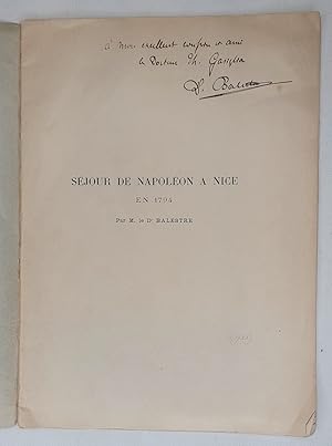 Séjour de Napoléon à Nice en 1794