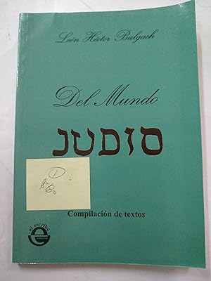 Immagine del venditore per Del mundo judio venduto da Libros nicos