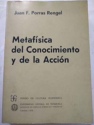 Imagen del vendedor de Metafisica del conocimiento y de la accion a la venta por Libros nicos