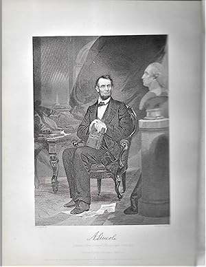 Seller image for Abraham Lincoln, Steel Engraved Portrait, with Facsimile Signature for sale by Legacy Books II