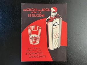 Neol. Per sciacqui della bocca dopo le estrazioni (Cartoncino pubblicitario)