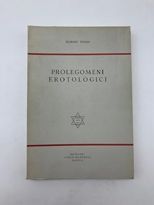 Bild des Verkufers fr Prolegomeni erotologici zum Verkauf von Coenobium Libreria antiquaria