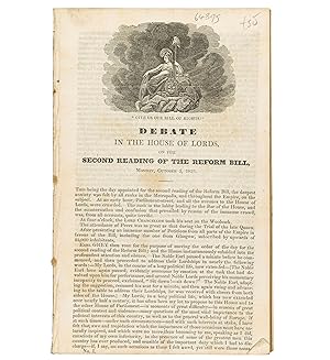 Imagen del vendedor de Debate in the House of Lords, on the Second Reading of the Reform Bill, Monday, October 3, 1831. (Parts 1-11, complete.) a la venta por Jarndyce, The 19th Century Booksellers