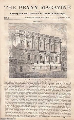 Image du vendeur pour Whitehall; The Elgin Marbles - The British Museum No. 2; Account of the Escape of De Latude from the Bastille, Part 1, etc. Issue No. 28, September 8th, 1832. A complete original weekly issue of the Penny Magazine, 1832. mis en vente par Cosmo Books