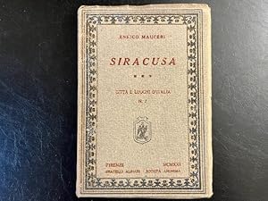 Bild des Verkufers fr Siracusa. Citta' e Luoghi d'Italia n. 2 zum Verkauf von Coenobium Libreria antiquaria