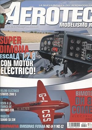 Seller image for Revista Aerotec modelismo RC numero 151: Super Dimona escala 1: 2,8 con motor electrico for sale by El Boletin