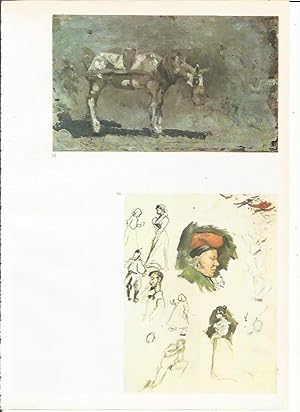 Seller image for LAMINA 19350: Mula y Catalan con barretina y otros apuntes for sale by EL BOLETIN