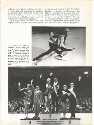 Imagen del vendedor de LAMINA 19543: Campeones de las Olimpiadas de 1964 de patinaje artistico a la venta por EL BOLETIN