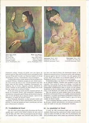 Seller image for LAMINA 19018: Mujer con abanico y Maternidad for sale by EL BOLETIN