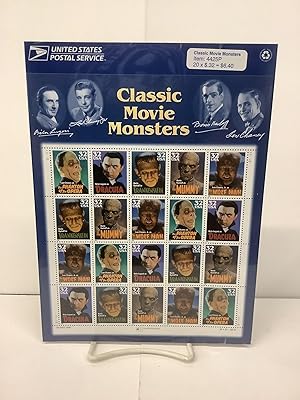 Classic Movie Monsters, Postage Stamps, US Postal Service