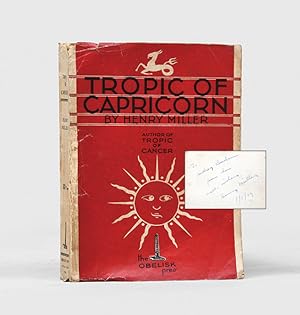 Imagen del vendedor de Tropic of Capricorn. a la venta por Peter Harrington.  ABA/ ILAB.