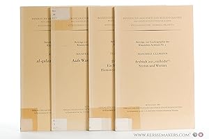 Imagen del vendedor de Beitrge zur Lexikographie des Klassischen Arabisch Nr. 5, 6, 7 & 8. / Arabisch 'asa 'vielleicht': Syntax und Wortart / Das Verbum sawwama. Ein Beitrag zum Problem der Homonymenscheidung im Arabischen / Aufs Wasser schreiben / al-qalamu ahadu l-lisanaini. a la venta por Emile Kerssemakers ILAB