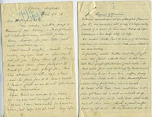 WWI ALS letters from Mesopotamia describing battle