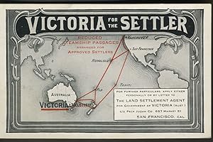 Bild des Verkufers fr Victoria for the Settler, advertising trade card zum Verkauf von Antipodean Books, Maps & Prints, ABAA