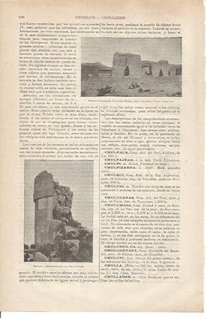 Bild des Verkufers fr LAMINA ESPASA 34809: Sepulcros y ruinas entre La paz y Oruro zum Verkauf von EL BOLETIN