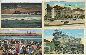 Long Beach, California printed color post cards