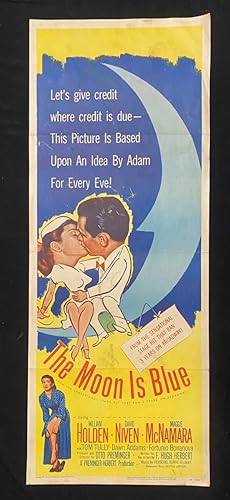 The Moon Is Blue Original Insert Movie Poster William Holden