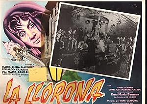 La Llorona 12'x16' Mexican Lobby Card María Elena Marqués Horror