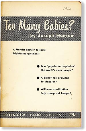 Seller image for Too Many Babies? A Marxist Answer to Some Frightening Questions for sale by Lorne Bair Rare Books, ABAA