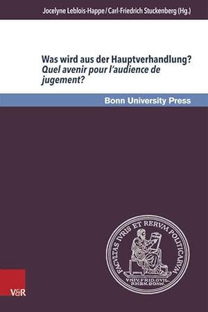Seller image for Was Wird Aus Der Hauptverhandlung? Quel Avenir Pour l'Audience de Jugement? (Hardcover) for sale by CitiRetail