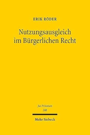 Image du vendeur pour Nutzungsausgleich im Brgerlichen Recht (Hardcover) mis en vente par CitiRetail