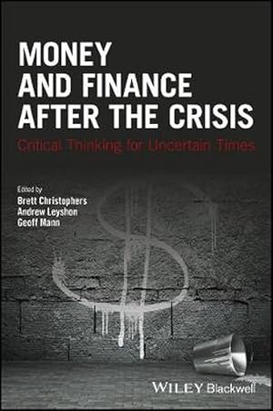 Bild des Verkufers fr Money and Finance After the Crisis (Hardcover) zum Verkauf von AussieBookSeller
