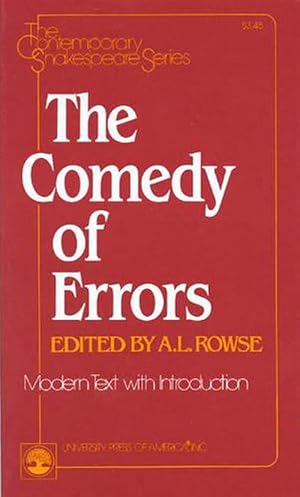 Immagine del venditore per The Comedy of Errors (Paperback) venduto da AussieBookSeller