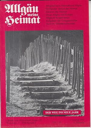 Allgäu meine Heimat. 6. Jahrgang, 4. Quartal, 1991 'S Blättle vom Heimatbund Allgäu.