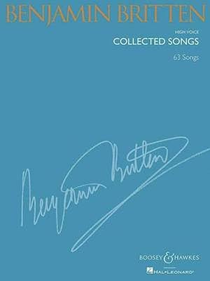 Seller image for Benjamin Britten: Collected Songs: High Voice (63 Songs) (Paperback) for sale by Grand Eagle Retail