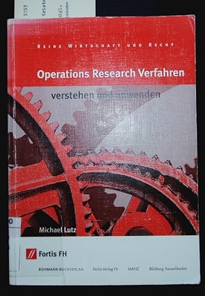 Seller image for Operations Research Verfahren - verstehen und anwenden. for sale by Antiquariat Bookfarm