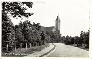 Immagine del venditore per Ansichtskarte / Postkarte Ermelo Gelderland, Amalia v. Solmslaan, Kirche venduto da akpool GmbH