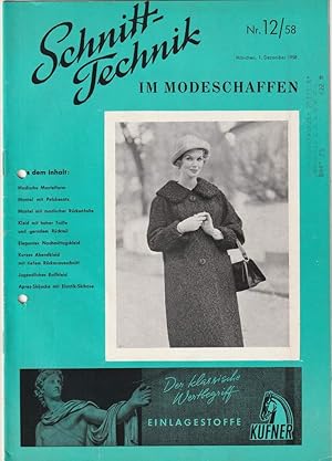 Schnitt-Technik im Modeschaffen. Nr. 12 / 58.