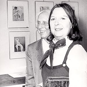 Immagine del venditore per Portrait photographique original de Max Ernst et Dorothea Tanning par Franois Lagarde, Paris, 1974. venduto da Librairie Jean-Yves Lacroix