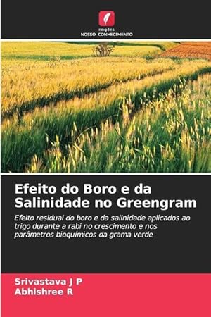 Seller image for Efeito do Boro e da Salinidade no Greengram for sale by moluna