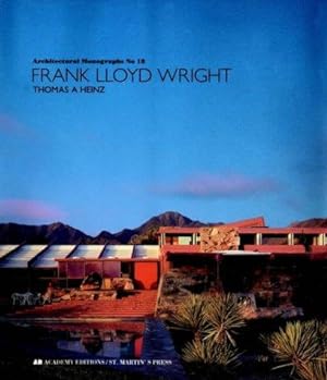 Immagine del venditore per Frank Lloyd Wright Architectural Monographs No. 18 (Architectural Monographs (Cloth)) venduto da WeBuyBooks