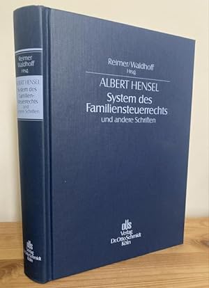Bild des Verkufers fr System des Familiensteuerrechts und andere Schriften. zum Verkauf von Treptower Buecherkabinett Inh. Schultz Volha