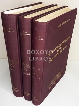 Catálogo Monumental de la Provincia de Ávila. Tomos I (Texto) y II-III (Láminas)