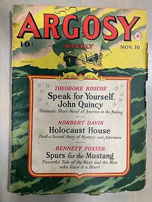 Image du vendeur pour Argosy November 16, 1940 Vol. 303 No. 4 mis en vente par biblioboy