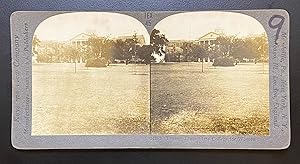 [TEXAS WOMAN'S UNIVERSITY DENTON]. Vintage stereograph photo of Texas State College for Women (Ol...