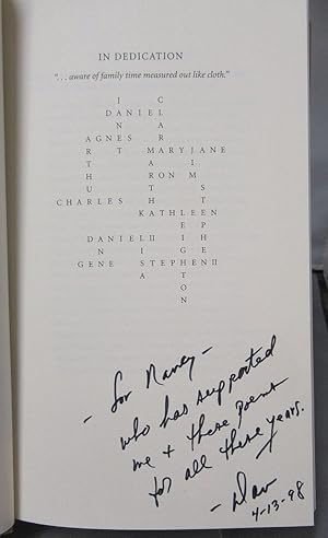 Seller image for ALL THINGS, SEEN AND UNSEEN. Poems; New and Selected, 1967-1997 for sale by Parnassus Book Service, Inc